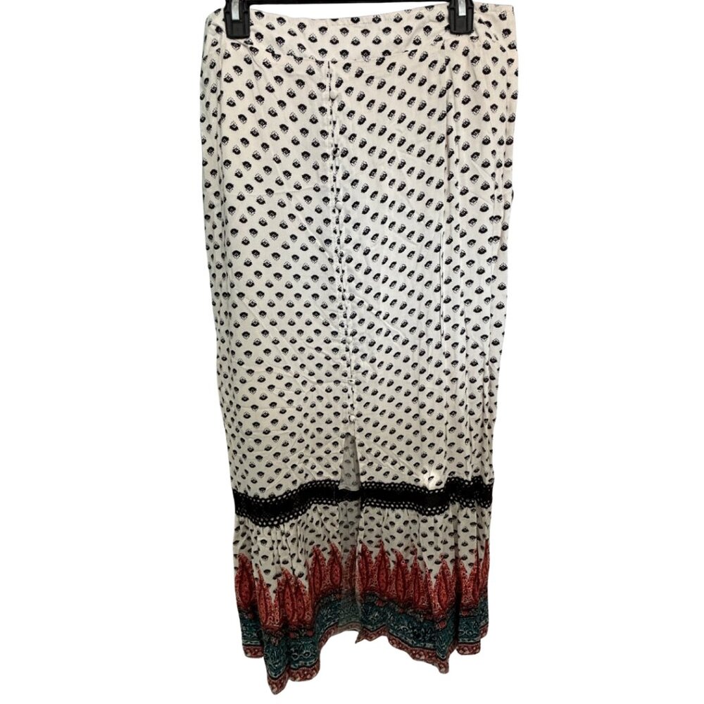 NWT Knox Rose multicolor button maxi skirt XL